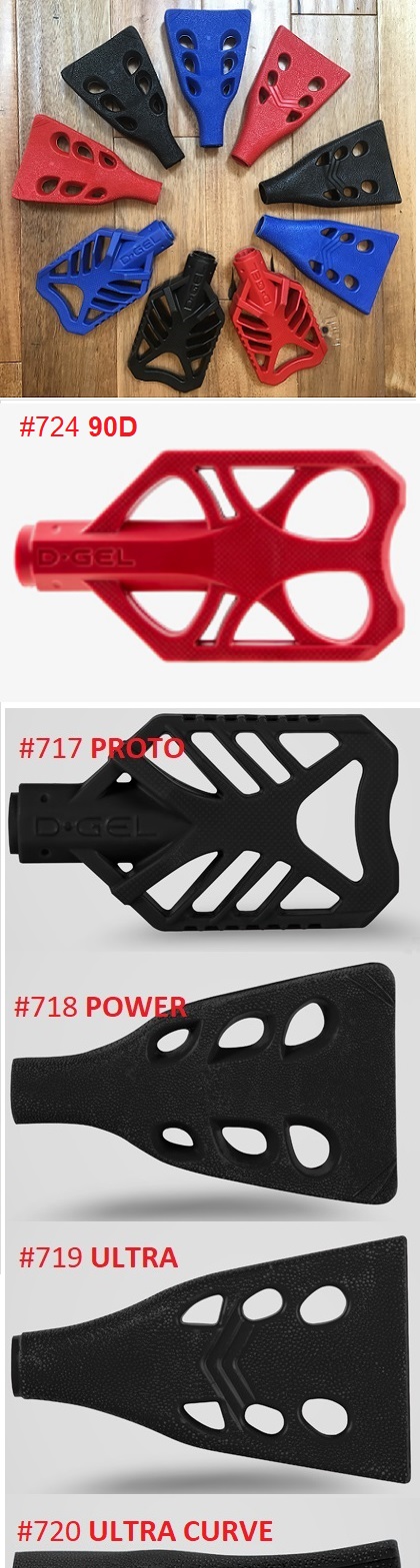 D-Gel® 718 719 Broomball Stick / Broom Heads